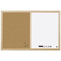 Bi-Office Cork/Write On Wipe Off Board 900x600mm MX07001010