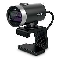 Microsoft LifeCam Cinema Webcam 1 MP 1280 x 720 Pixels USB 2.0 - Internet Web Camera for PC, Laptop -  Colour: Black, Silver H5D-00014