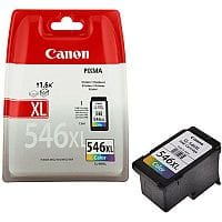 Canon CL-546XL (8288B001) 3 Colours: Cyan, Magenta, Yellow High Yield Ink Cartridge Original - for PIXMA MG2550, MG2555, MG2950, MG3050, MG3051, MG3052, MG3053, TS205, TS305, TS3150, TS3151