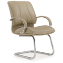 Beige Italian Leather Chair