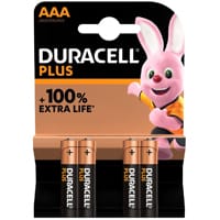DuracellPlus AAA Batteries (4 Pack)