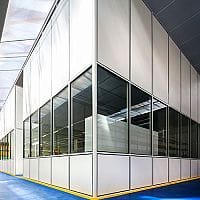 Hoyez H5 Demountable industrial partition CERFF + TRAVERSE LOAD CERTIFICATION