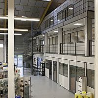 Hoyez UNIVERSE Glass partition H7 Relocatable industrial partition CERFF + TRAVERSE LOAD CERTIFICATION