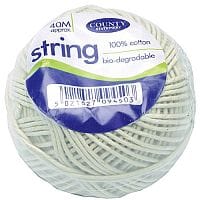 County Cotton String Ball Medium 40 Metres C172 (Pack of 12)