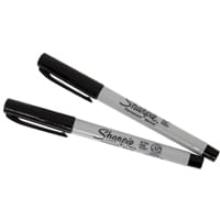 Sharpie Ultra Fine Permanent Marker Black (2 Pack)