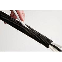 Cable Tidy Flexible Tube 1.1 Meters Black D-Line. Suitable For Use In Offices, Classrooms, Home Use & More.