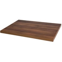 Bolero Pre-drilled Rectangular Table Top Rustic Oak 1100(W) x 700(D)mm