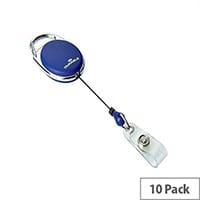 Durable Badge Reel Style Pack of 10 Dark Blue 8324/07