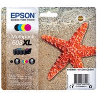 Epson Starfish 603XL Ink Cartridge Multipack CMYK C13T03A64010 - Epson 603 XL