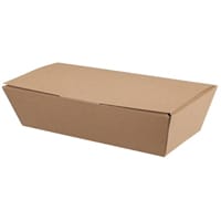 Colpac Compostable Kraft Food Boxes 250mm (Pack of 150)