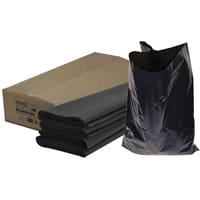 Faithfull Pack of 100 Heavy Duty Black Refuse Sacks 96 Litres