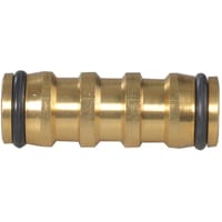 Faithfull Brass 2-Way Hose Coupling 12.5mm (1/2in)