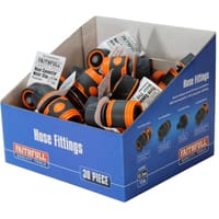 Faithfull Plastic Water Stop Hose Connector 1/2in (Box 30)