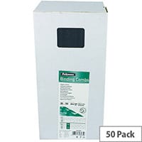 Fellowes Binding Comb 25mm Black A4 Pack of 50