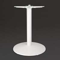 Bolero Cast Iron Round Table Base White