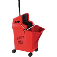 SYR NU Lady 2 Mop Bucket & Wringer 9L, Red, Single Pack