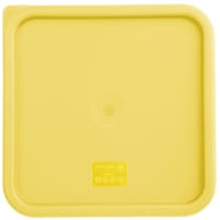 Hygiplas Square Food Storage Container Lid Yellow Large