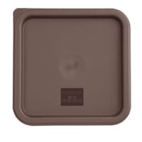 Hygiplas Square Food Storage Container Lid Brown Medium