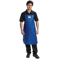 Burnguard Nylon QuicKlean Bib Apron Blue