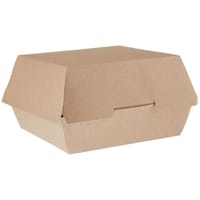 Colpac Compostable Kraft Burger Boxes Large 135mm (Pack of 250)