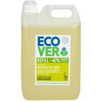 Ecover Lemon and Aloe Vera Washing Up Liquid Concentrate 5Ltr, Single Pack