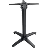 Bolero Aluminium Flip Top Table Base Black