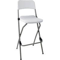 Bolero Folding High Stools White (Pack of 2)