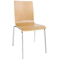 GR342 - Bolero Square Back Sidechair (Natural Finish) (Pack 4)