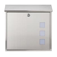 Burg Wachter Aire MB08 Stainless Steel Post Box H368 xW368xD114mm