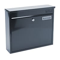 Burg Wachter Swale MB26 Anthracite Galvanized Steel Post Box H310 xW362xD112mm