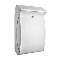 Burg Wachter Premium White Wall-Mounted Plastic Post Box H419 x W271 x D129 mm