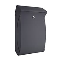 Burg Wachter Premium Anthracite Wall-Mounted Plastic Post Box H419 x W271 x D129 mm
