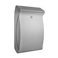 Burg Wachter Premium Silver Wall-Mounted Plastic Post Box H419 x W271 x D129 mm