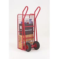 Hand Truck Heavy Duty Mesh Red Capacity 200Kg With Pneumatic Wheels 309042