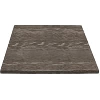 Bolero Pre-Drilled Square Table Top Wenge Grain 700mm