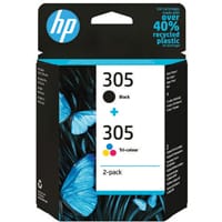 HP 305 Original Ink Cartridge Black/Tri-Colour (Pack of 2) 6ZD17AE - HP No 305