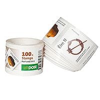 An Post 'N' National Irish Postage Stamps (Roll of 100 Stamps) - Convenient Roll for Easy Mailing