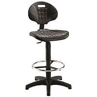 Factory Draughtsman Chair Black