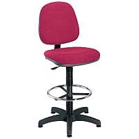 Jemini Medium Back Draughtsman Chair Claret KF838254