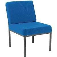 Jemini Fabric Upholstered Reception Chair Blue KF04011
