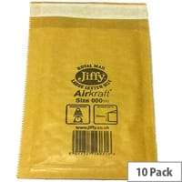 Jiffy Bag Size 5 Gold Padded Envelopes 245x381mm 10 Pack