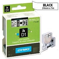 Dymo D1 Tape 53713 24mmx7m Black on White S0720930