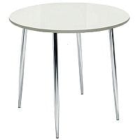 Ellipse 4 Leg Circular Cafe Table White