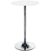 Astral Tall Round Cafe Table - White H1045mm x Dia 600mm