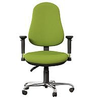 OE Series High Back Posture Operator Office Chair - Green Fabric - Weight Tolerance: 150kg