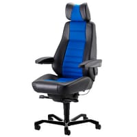 Kab Seating Controller 24/7 Office Chair - High Back - Available In Fabric Or Leather Trim Options - Weight Tolerance 200kg
