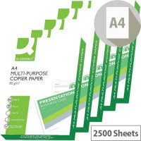 Q-Connect A4 White 80gsm Printer Paper Pack of 2500 (5 Reams) KF01087