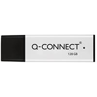 Q-Connect Black/Silver USB 3.0 High Performance 128GB Flash Drive KF11509