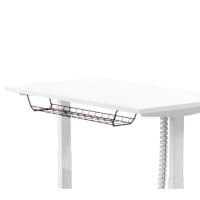 Cable Management Basket 1200mm to 1800mm - Leap & Zoom Height Adjustable Desks - Black