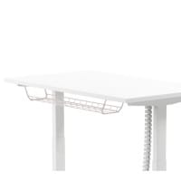 Cable Management Basket 800mm For 1200mm Wide Leap & Zoom Height Adjustable Desks White